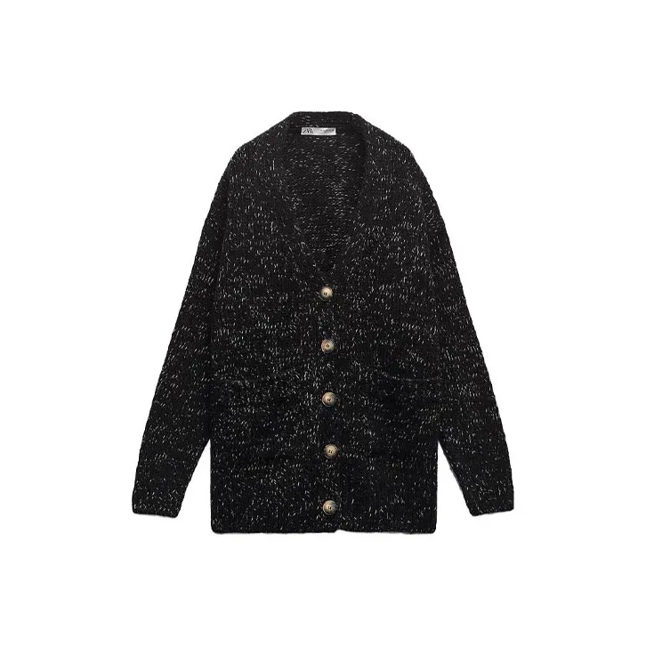 ZARA Sweater Women's Black/White-0
