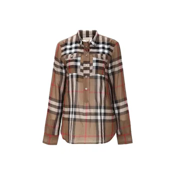 Burberry Shirts Women's Coffee