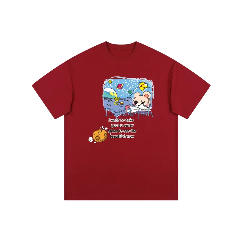 DOUBLEFISH Short Sleeved T Shirts Unisex-4