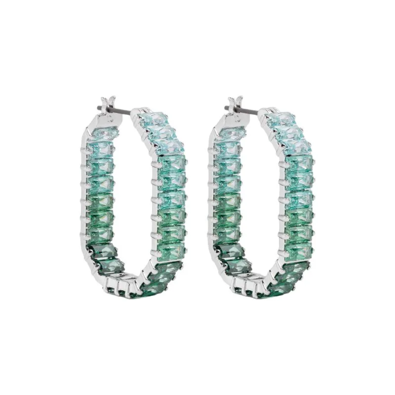 Swarovski Matrix Hoop Earrings-0