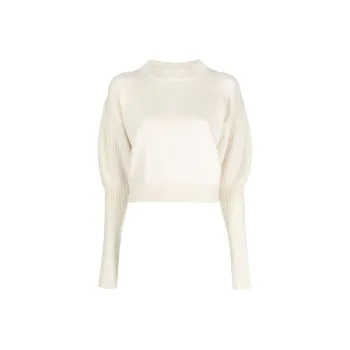 Alexander McQueen Long Sleeved Cropped Knitetd Jumper