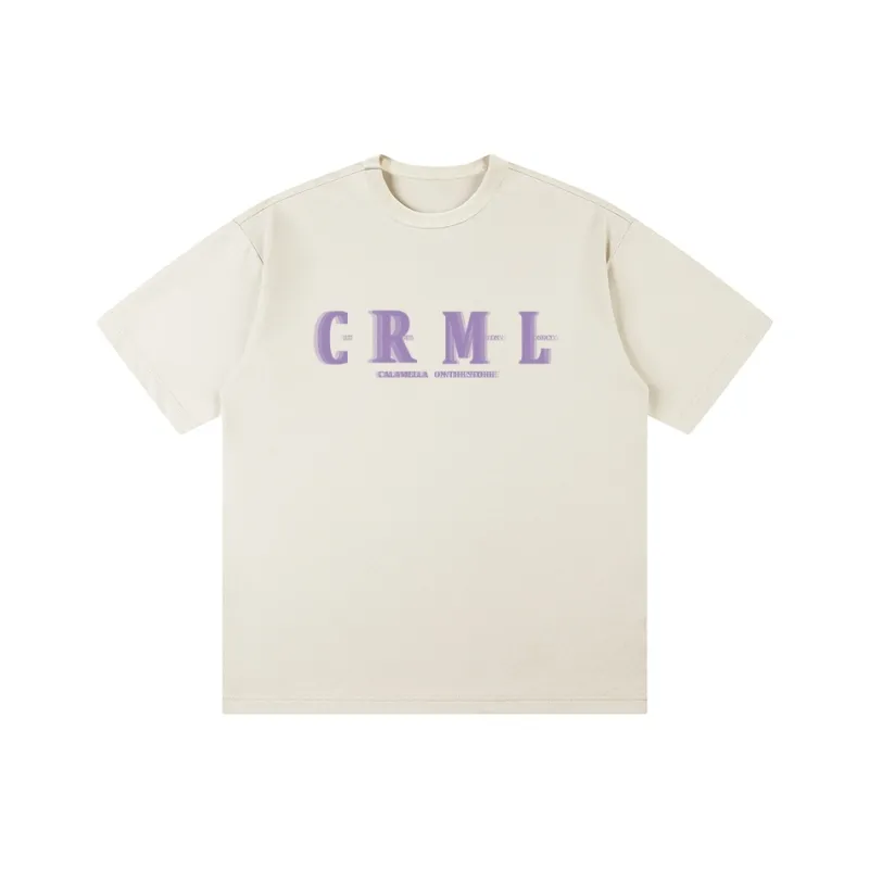 Caramella Drop Shoulder Sleeve T Shirt Unisex White-4