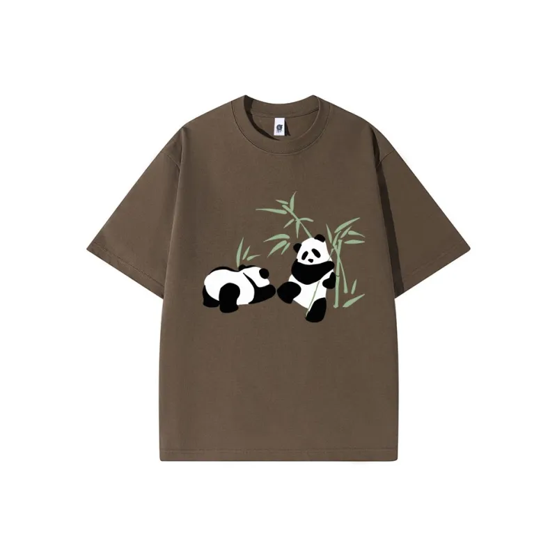 PANDA BASE T Shirts Women's-8