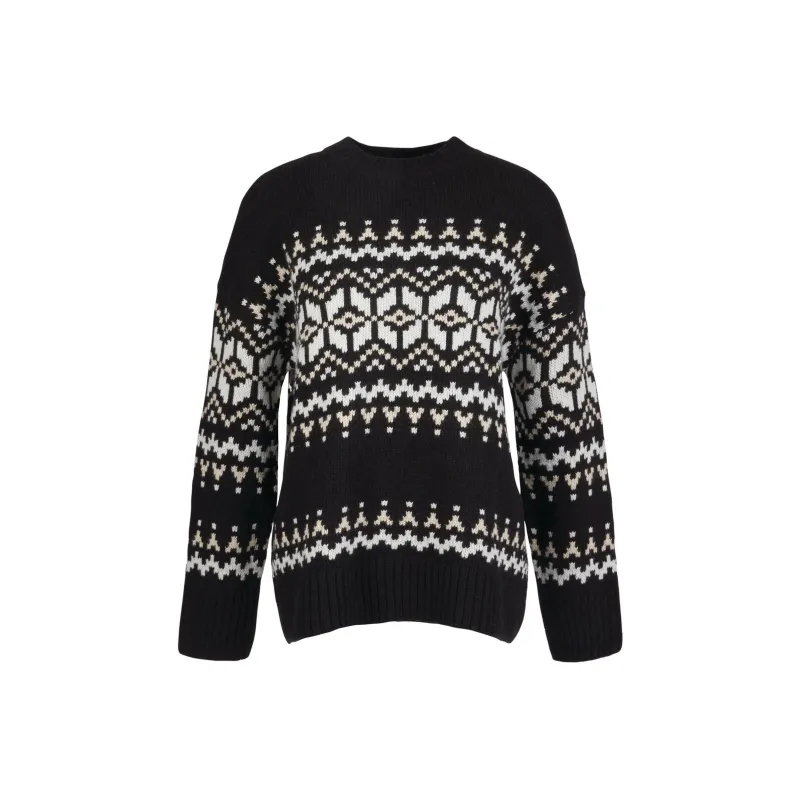 BARBOUR Cleaver Knitted Jumper Sweater Women's Black-0