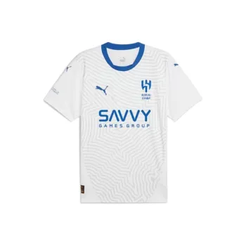 PUMA DRYCELL Al Hilal Saudi F.C. 24/25 Away Replica Jersey Men Soccer Jerseys Men's White & Blue Color Scheme