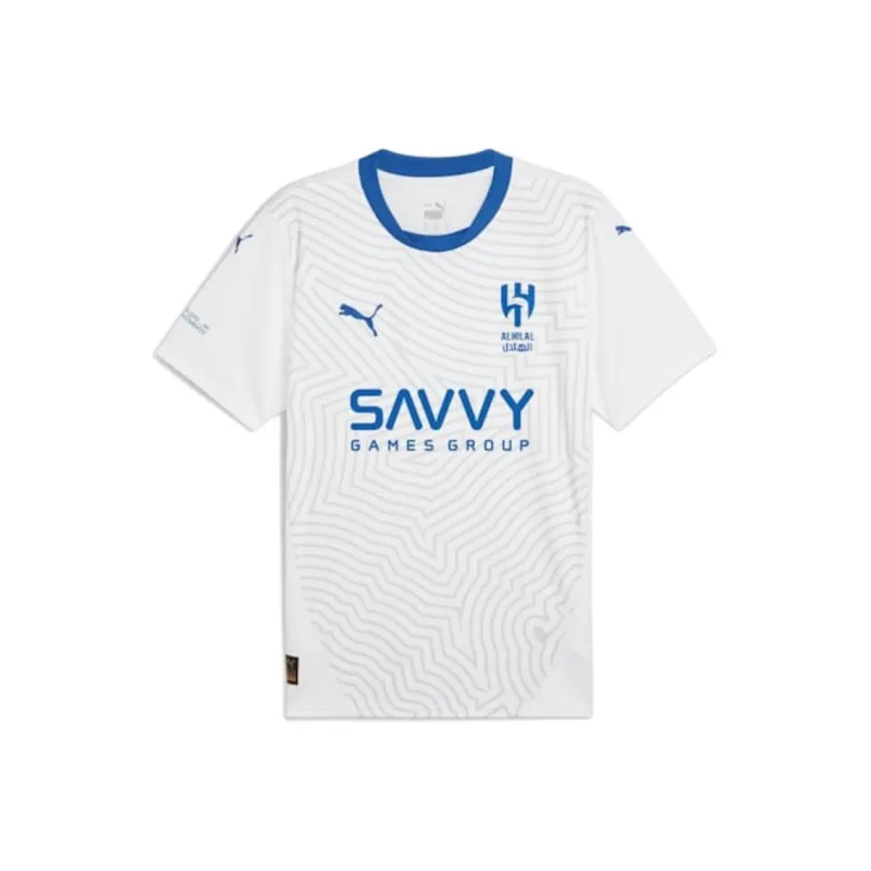 PUMA DRYCELL Al Hilal Saudi F.C. 24/25 Away Replica Jersey Men Soccer Jerseys Men's White & Blue Color Scheme-0