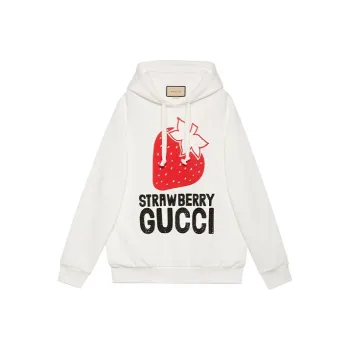 GUCCI Logo print Drawstring Hoodie