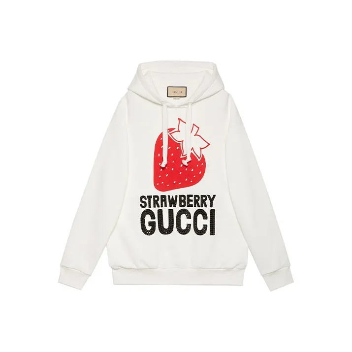 GUCCI Logo print Drawstring Hoodie-0