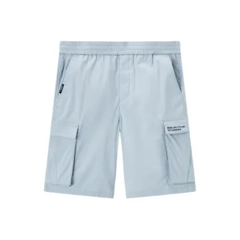 Jiumuwang Men's Pants Expert Casual Shorts Loose Fit Version Men's Sky Blue