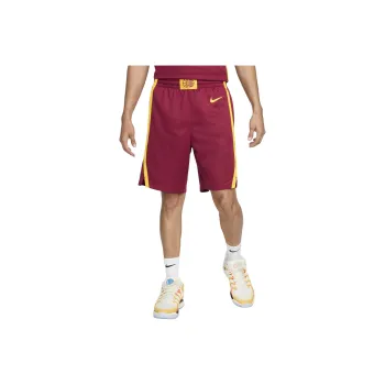 Nike Basketball Shorts Men's Deep Red/Yellow