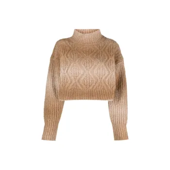 ROBERTO COLLINA Cable knit Cropped Jumper