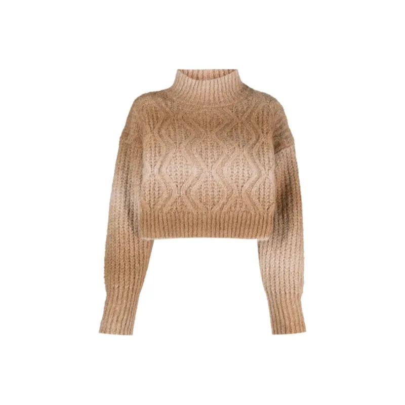 ROBERTO COLLINA Cable knit Cropped Jumper-0