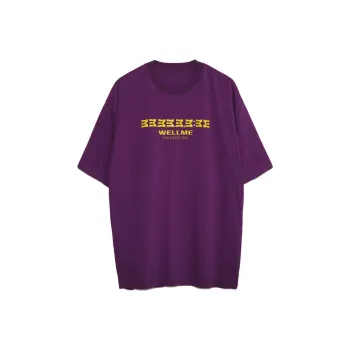 WELLME T Shirts Unisex Purple
