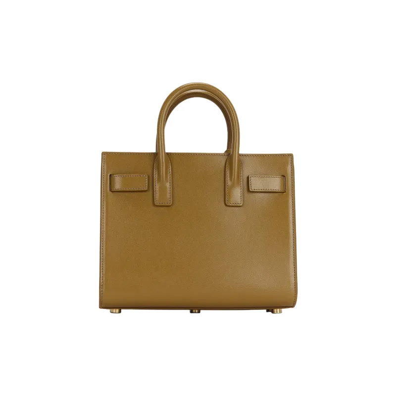 SAINT LAURENT SAC DE JOUR Leather One Shoulder Handbag Nano Women's Jasper-3
