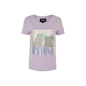 ARMANI JEANS T-Shirts Women's Purple