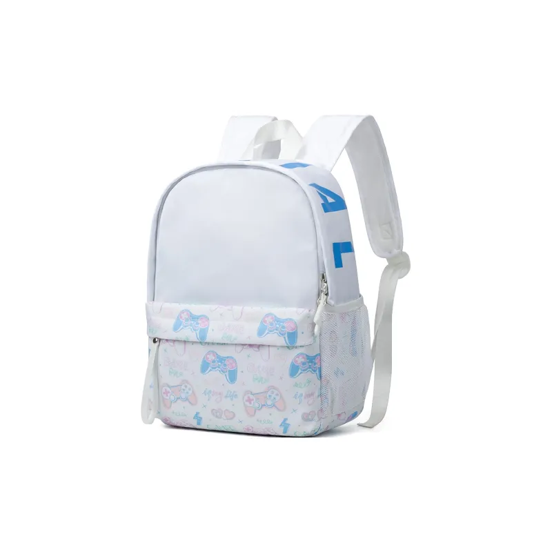LOVERPUSS Fabric Backpack Regular Unisex Game White-1
