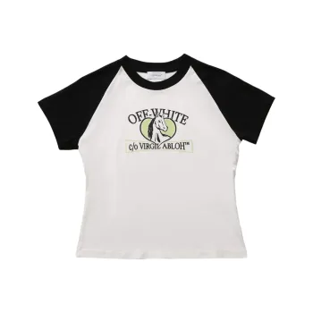 OFF WHITE House Billboard Ragl Fit Tee White/Black