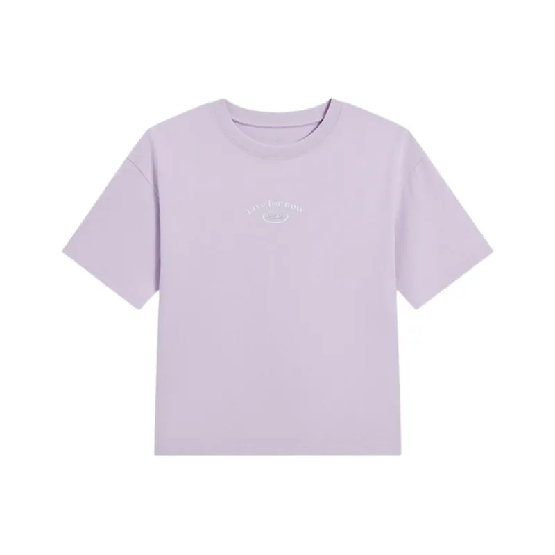 PEAK T Shirt Women's Light Snow Purple-0