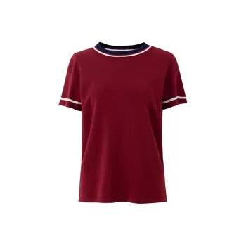 SOON FLOWER T-Shirt Women's Burgundy