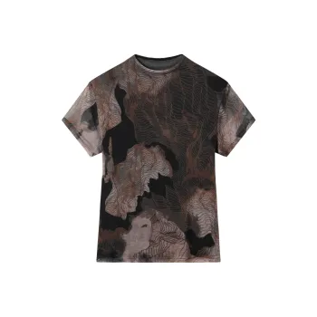 H YXIANG T Shirt Women's Coffee