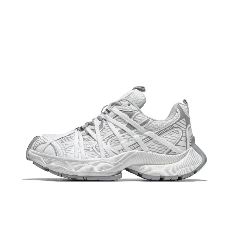 MOERBAI Marshmallow Breathable Height Increase Low Top Chunky Sneakers Unisex-6