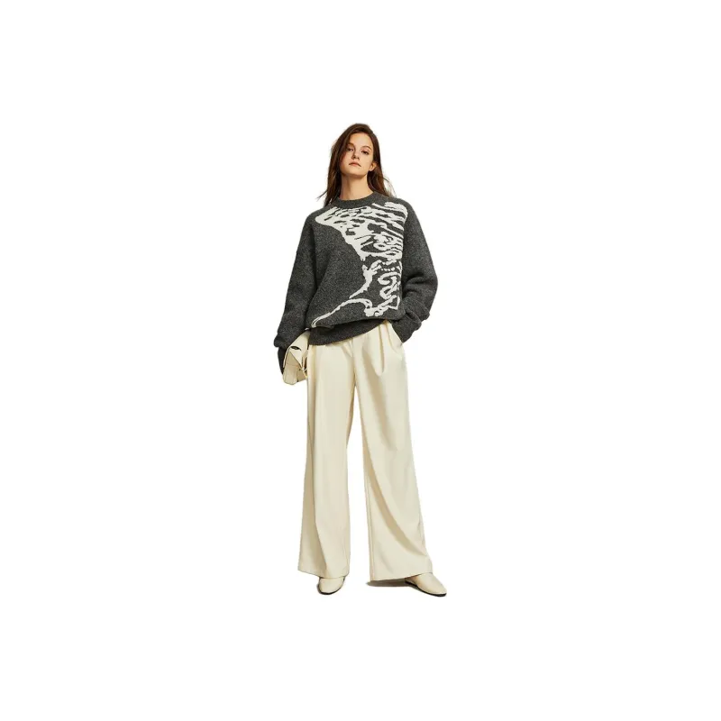 ELLE Sweaters Women's Gray-0