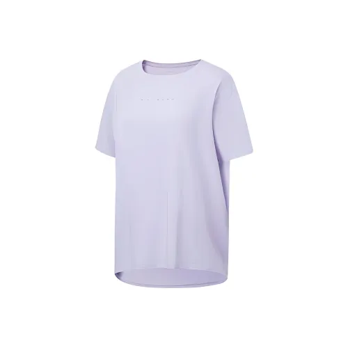 LINING Fitness Series T Shirts Women's Bad Little Purple