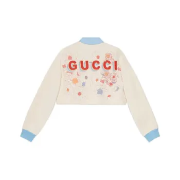 GUCCI GUCCI FW22 Qixi Festival Collection Lovelight Collection SS22 Sweatshirt Women's Ecru