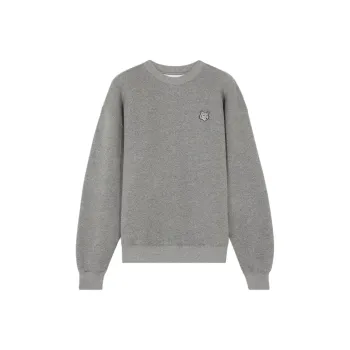 Maison Kitsune Bold Fox Head Patch Crewneck Sweatshirt