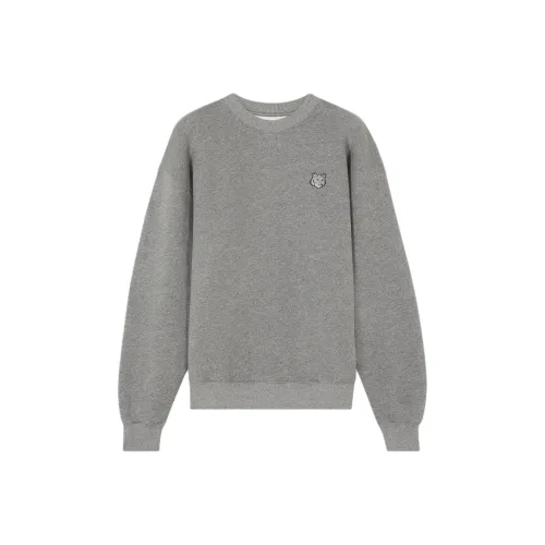Maison Kitsune Bold Fox Head Patch Crewneck Sweatshirt