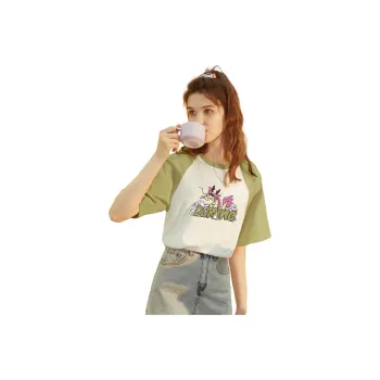 Tonlion Raglan Sleeve T Shirt Women's Avocado Green