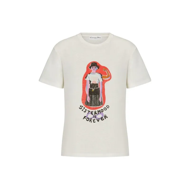DIOR T-Shirts Women's Beige-0
