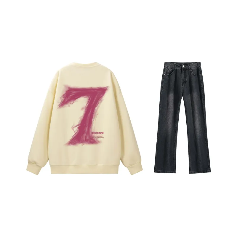 SUNSETMONENT Sweatshirt Set Unisex-12