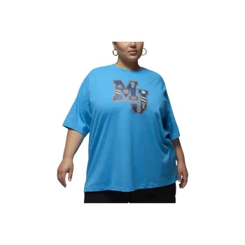 Nike x Jordan Drop Shoulder Sleeve T-Shirt Women's Blue