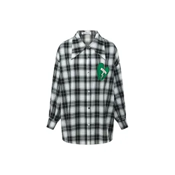 MacyMccoy Shirts Women's Black White Plaid