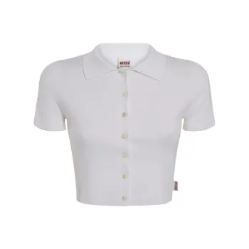 GUESS Regular T-Shirt Women's Light Yellow