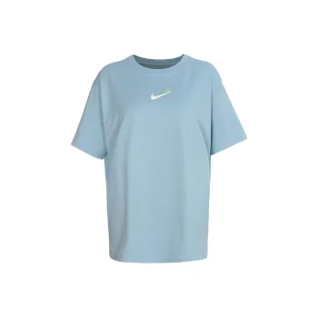 Nike Drop Shoulder Sleeve T Shirt Women's Light Blue