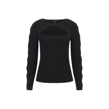 GUESS Laurel Micro Sequin Sweater Sweater Women's Black