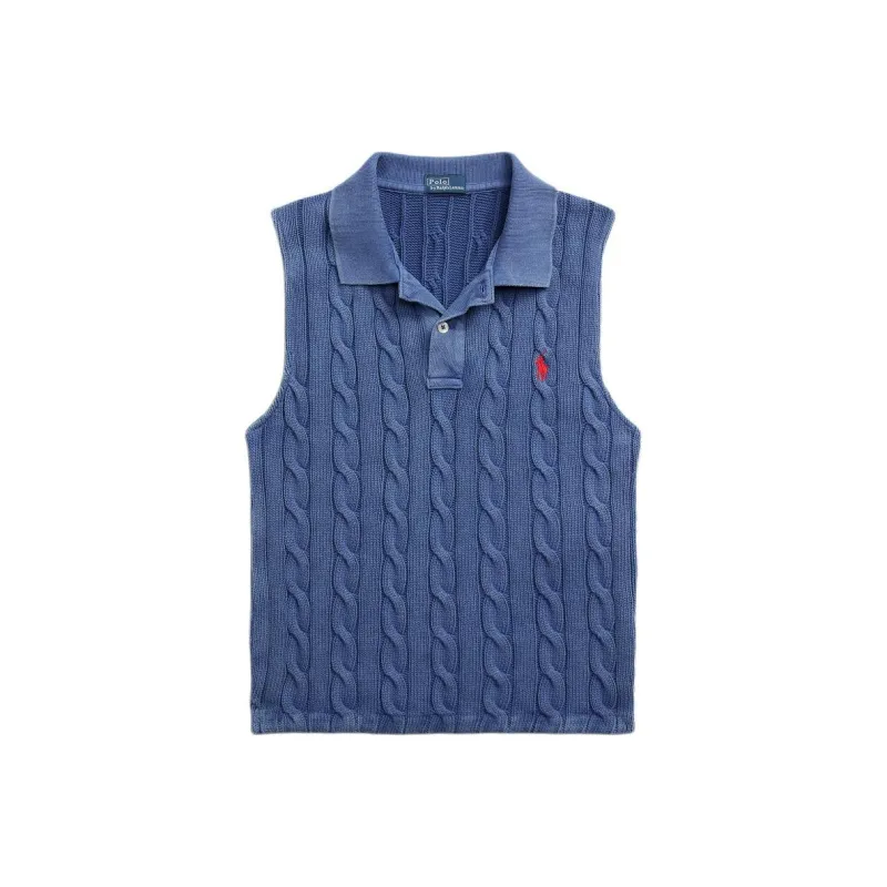 Polo Ralph Lauren Cable knit Cotton Polo Top-0