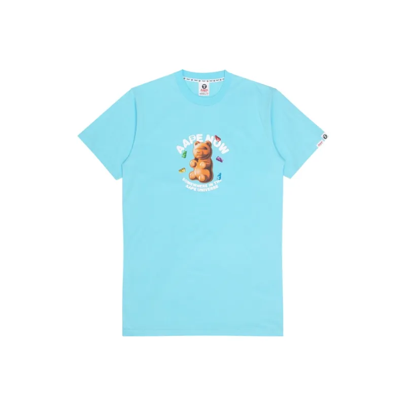 Aape Slogan print Jersey T shirt-0