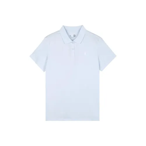 QIAODAN T Shirt Women's Light And Transparent Blue