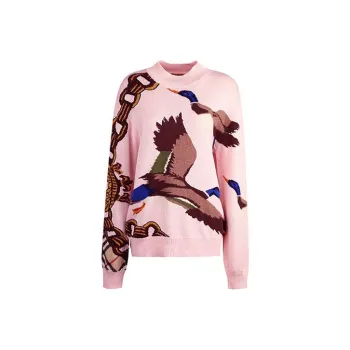 Burberry Loose Fit Knitwear Women's Pink