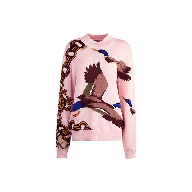Burberry Loose Fit Knitwear Women's Pink-0
