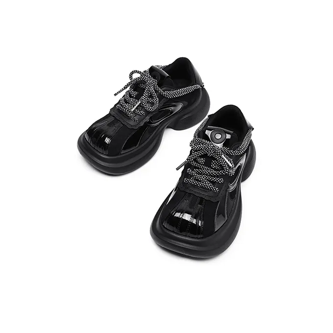 APRHE Anti Slip And Wear Resistant Height Increasing Low Top Chunky Sneakers Unisex-9