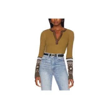 FREE PEOPLE T-Shirts Women's Dark Green