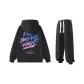 Clothing Set (Black Sweatshirt+Black Sweatpants)