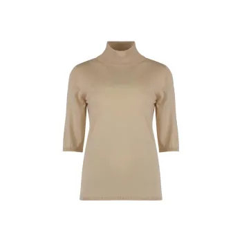 MaxMara High Neck Half Sleeved Jumper