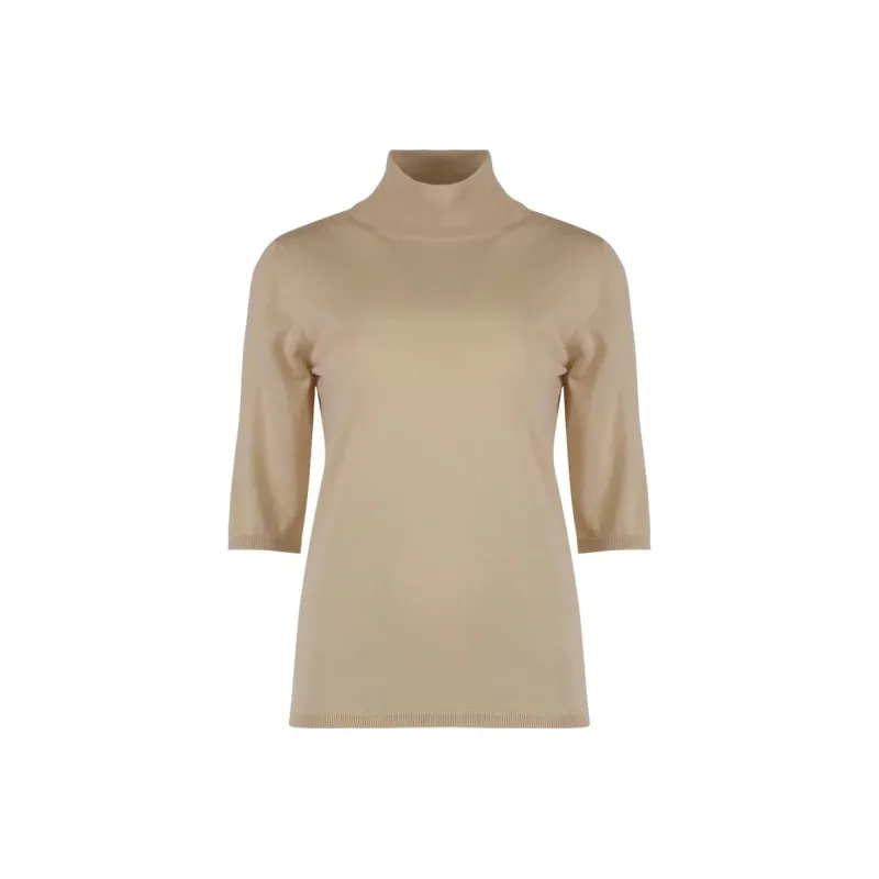 MaxMara High Neck Half Sleeved Jumper-0