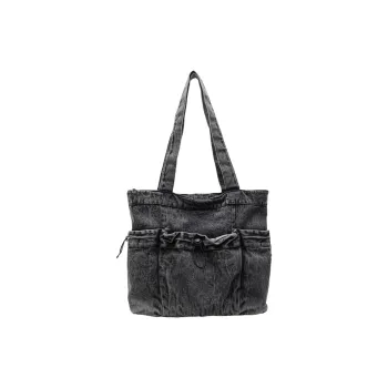 GOBLIN SHARKS 1759 Denim Shoulder Bag Regular Unisex Black/Blue