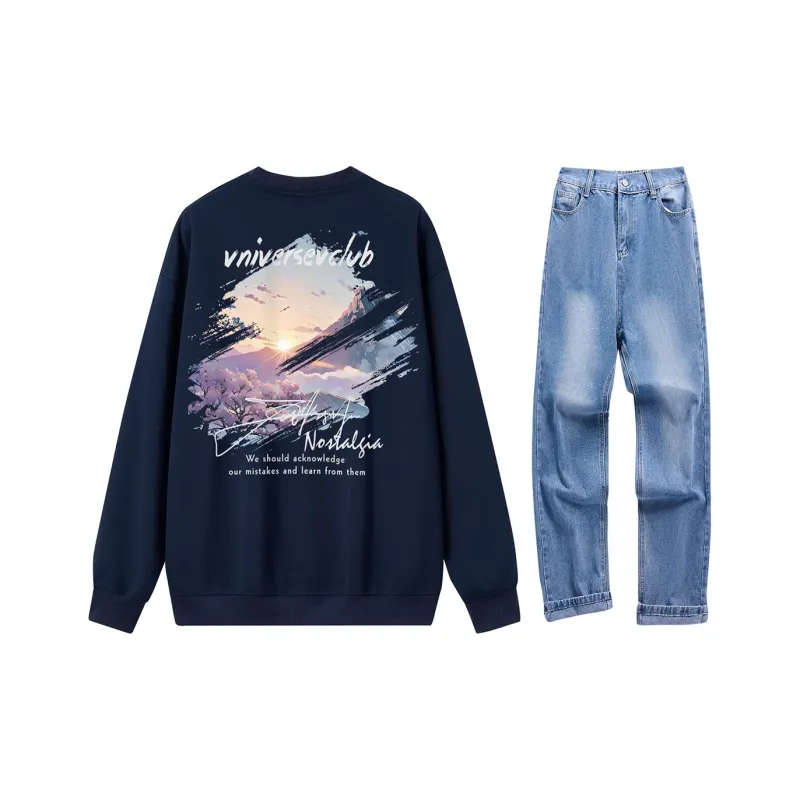 VniVerseVClub Sweatshirt Set Unisex-12